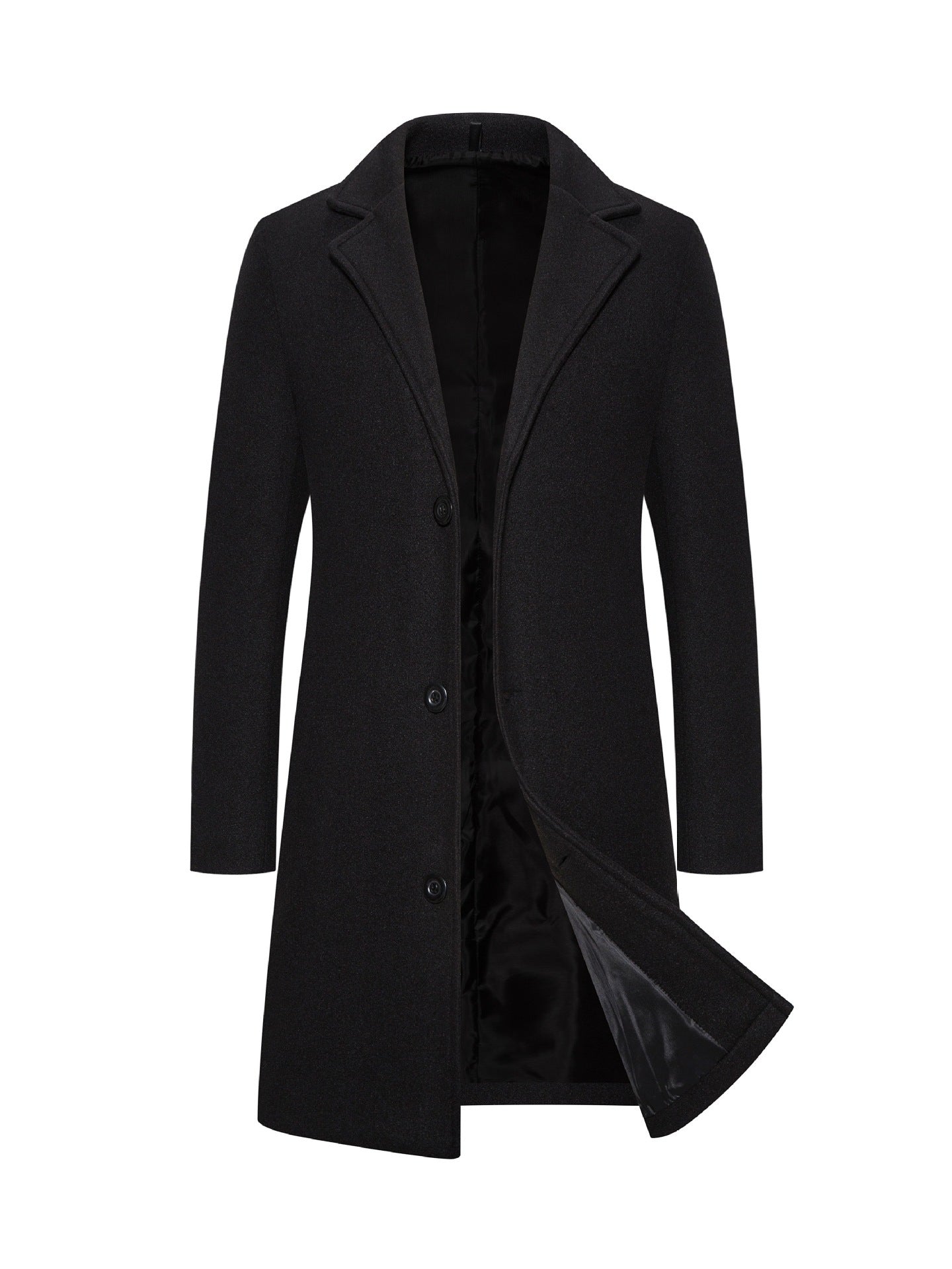 Manteau Laine Homme Coupe Slim Mi-long