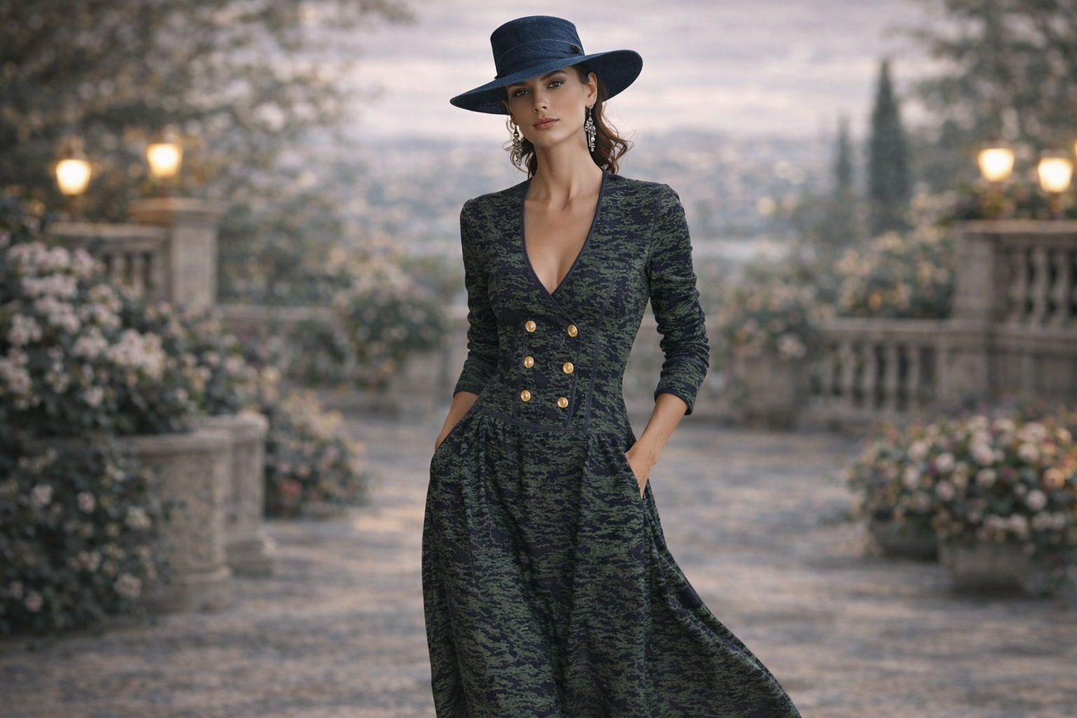 Robe élégante et sophistiquée à manches longues