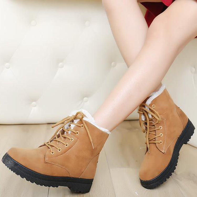 bottines en peluche chaudes pour femmes