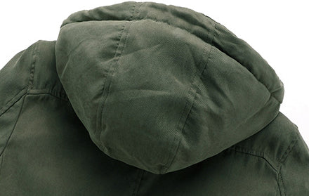 Veste en coton à capuche