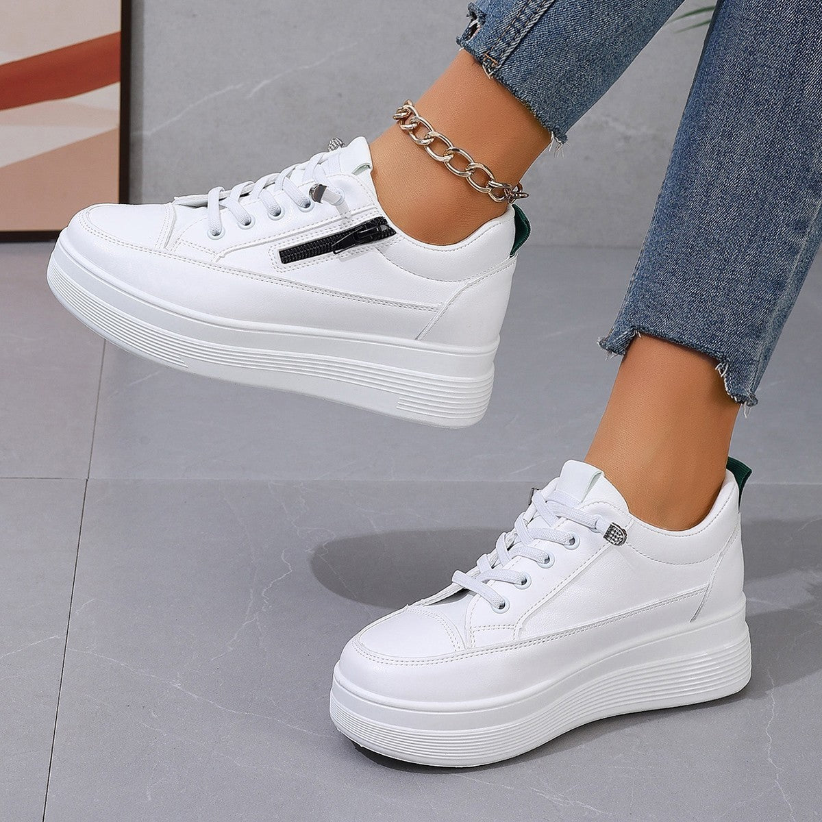 Chaussures de sport basses décontractées assorties