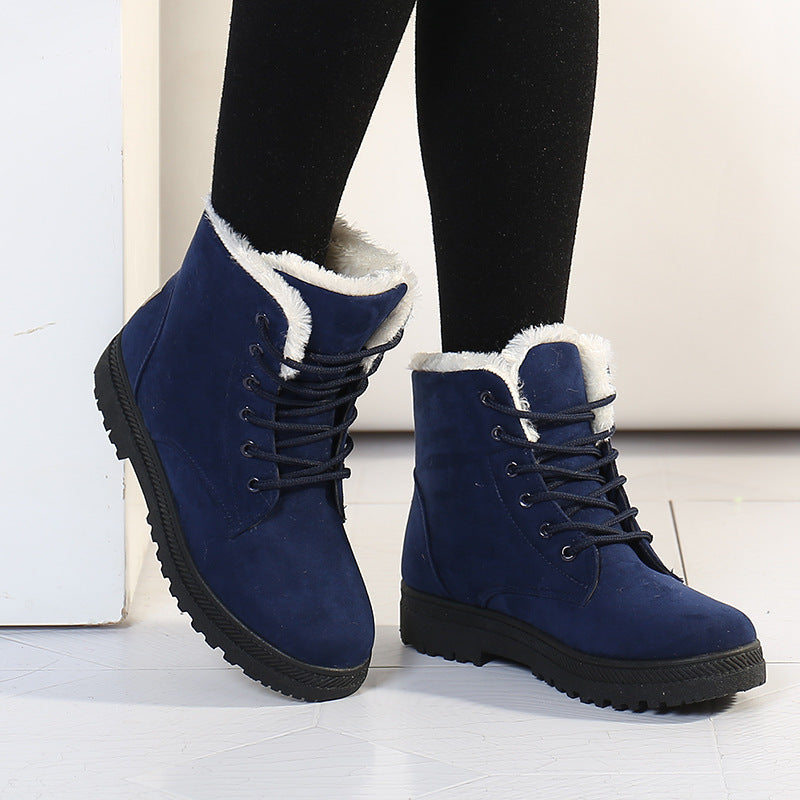 bottines en peluche chaudes pour femmes