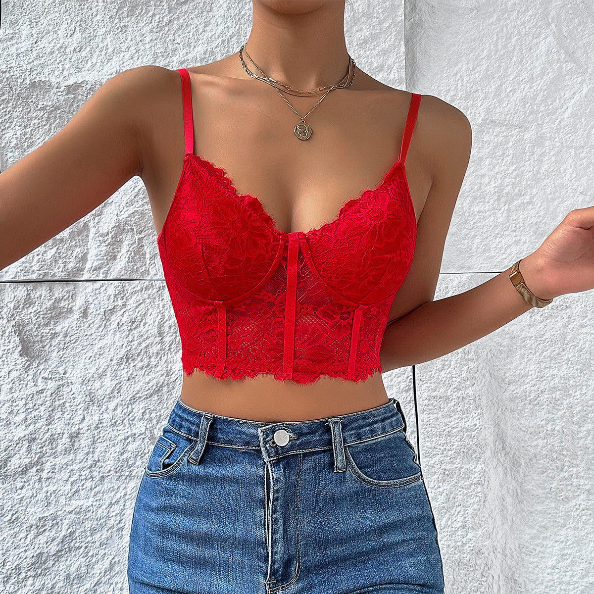 Multicolore Soutien-gorge Gilet