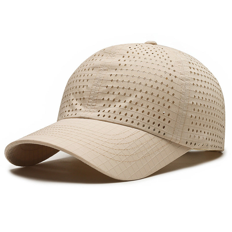 Casquette à séchage rapide pour hommes, planche légère, maille fine et large