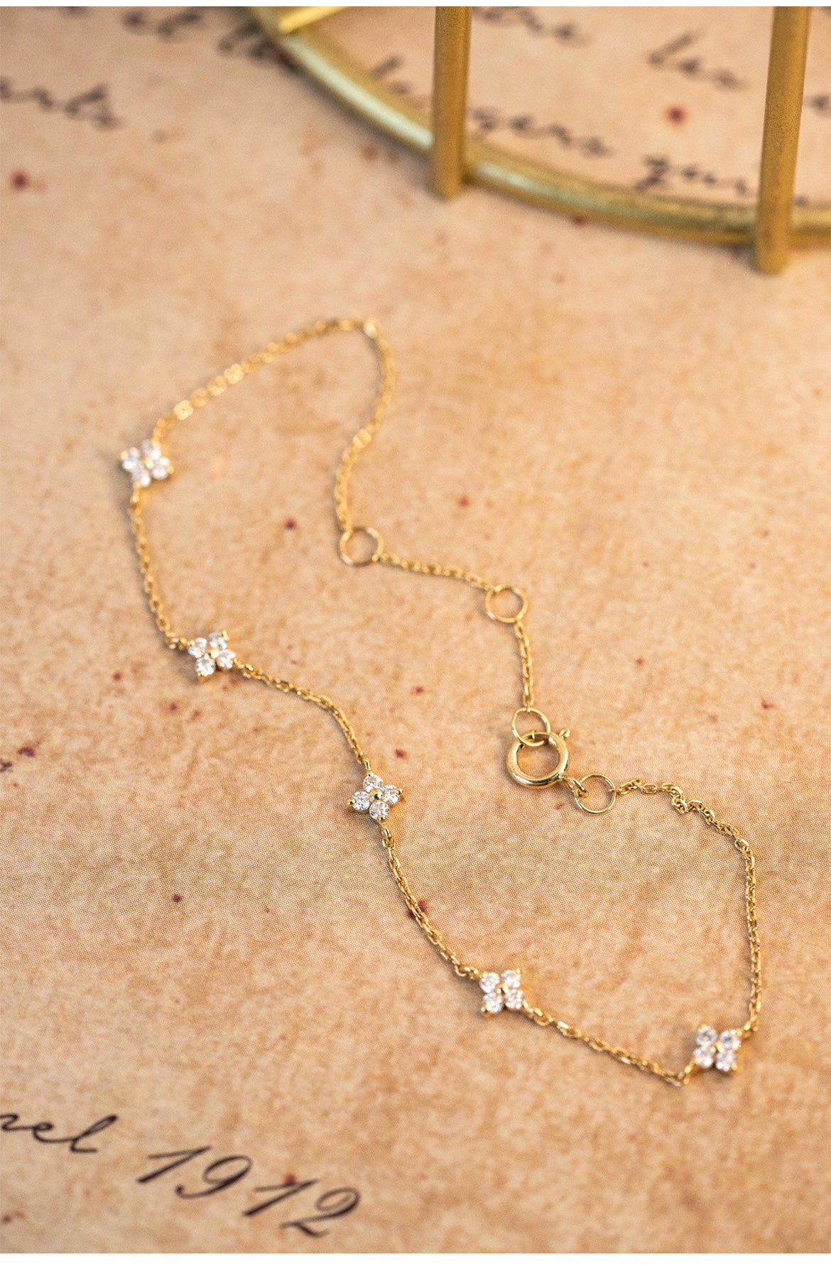 Bracelet en argent plaqué Or 18 carat