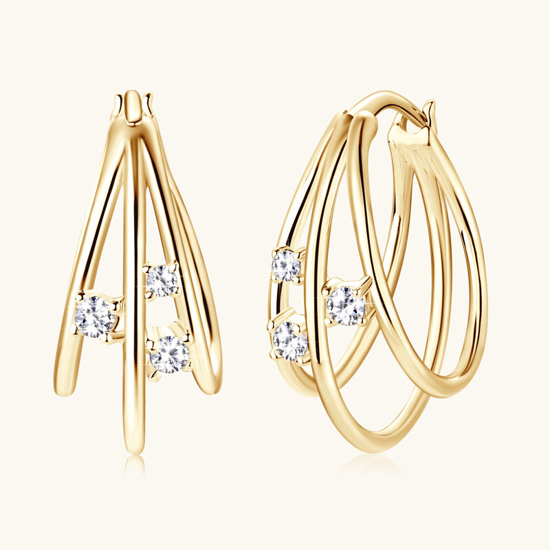 Boucles d'oreilles en diamant