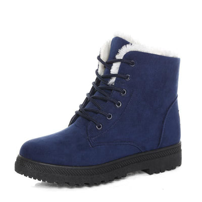 bottines en peluche chaudes pour femmes