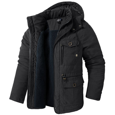 Veste en coton à capuche