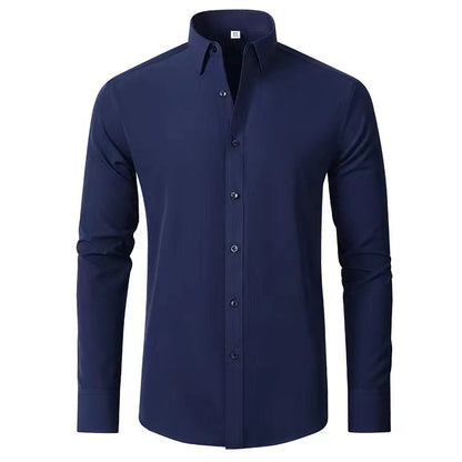 Chemise verticale à manches longues sans repassage Full Elastique Force