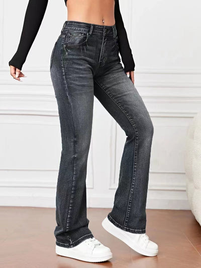 Jeans Bootcut taille haute ample et minceur