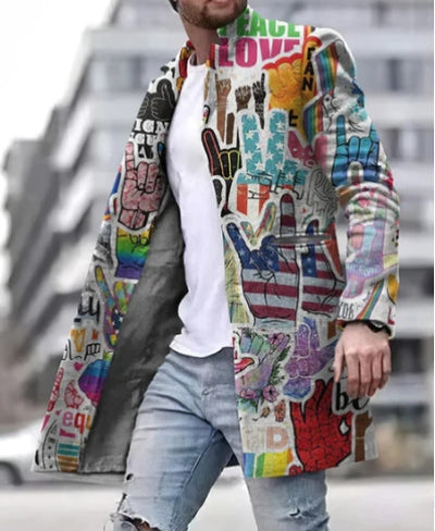 Manteau décontracté mi-long, parfait pour l'automne et l'hiver.