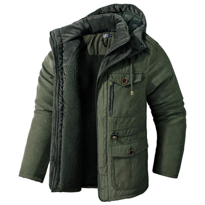 Veste en coton à capuche