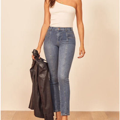Jeans Slim couture avant