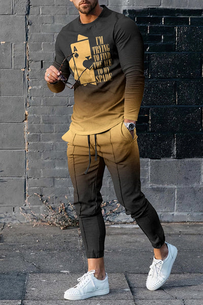 Costume de sport multicolore à manches longues