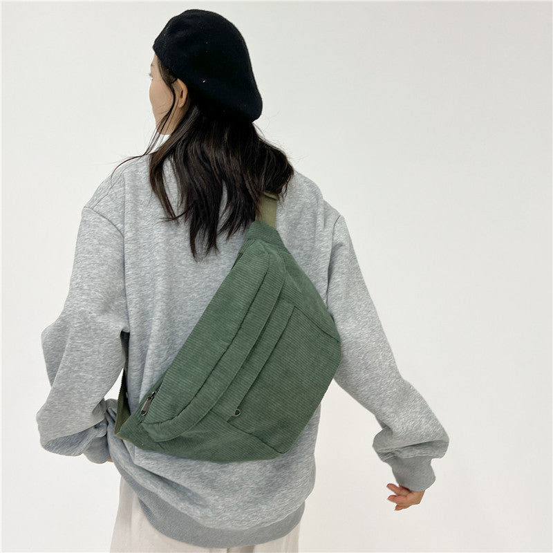 Sac à bandoulière décontracté de couleur unie pour femme avec un design minimaliste