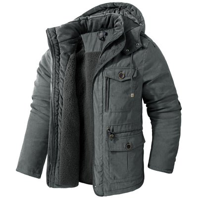 Veste en coton à capuche
