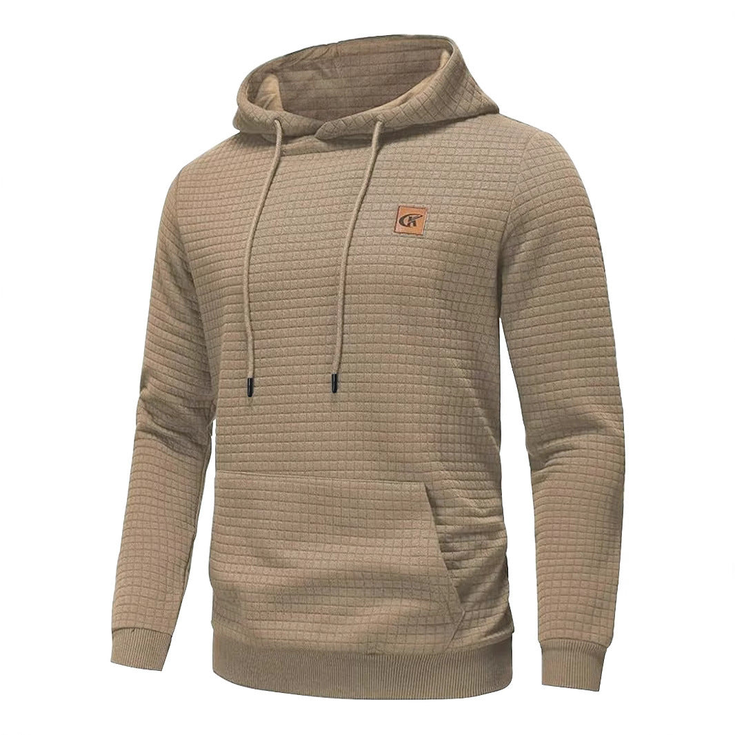 Veste à capuche décontractée avec col rond et style sweat-shirt