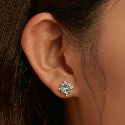 Boucles d'oreilles étoile brillante