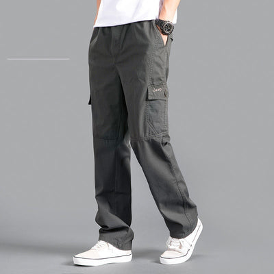 Pantalon de sport en coton grande taille, printemps et automne