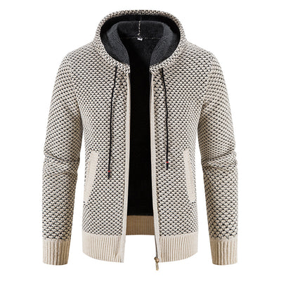 Veste Tricots Coton , velour à capuche