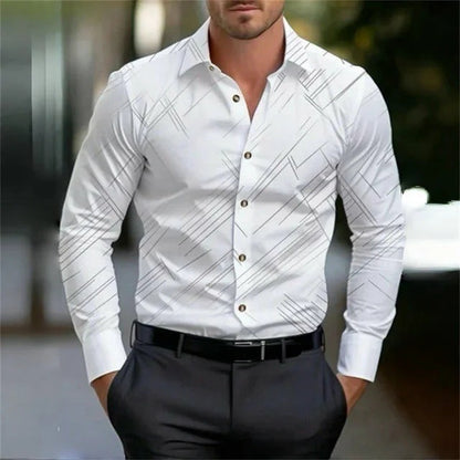 Chemise à manches longues pour hommes, quatre saisons, tendance, Simple, décontractée, de haute qualité, nouvelle collection