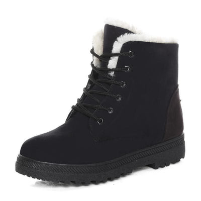 bottines en peluche chaudes pour femmes