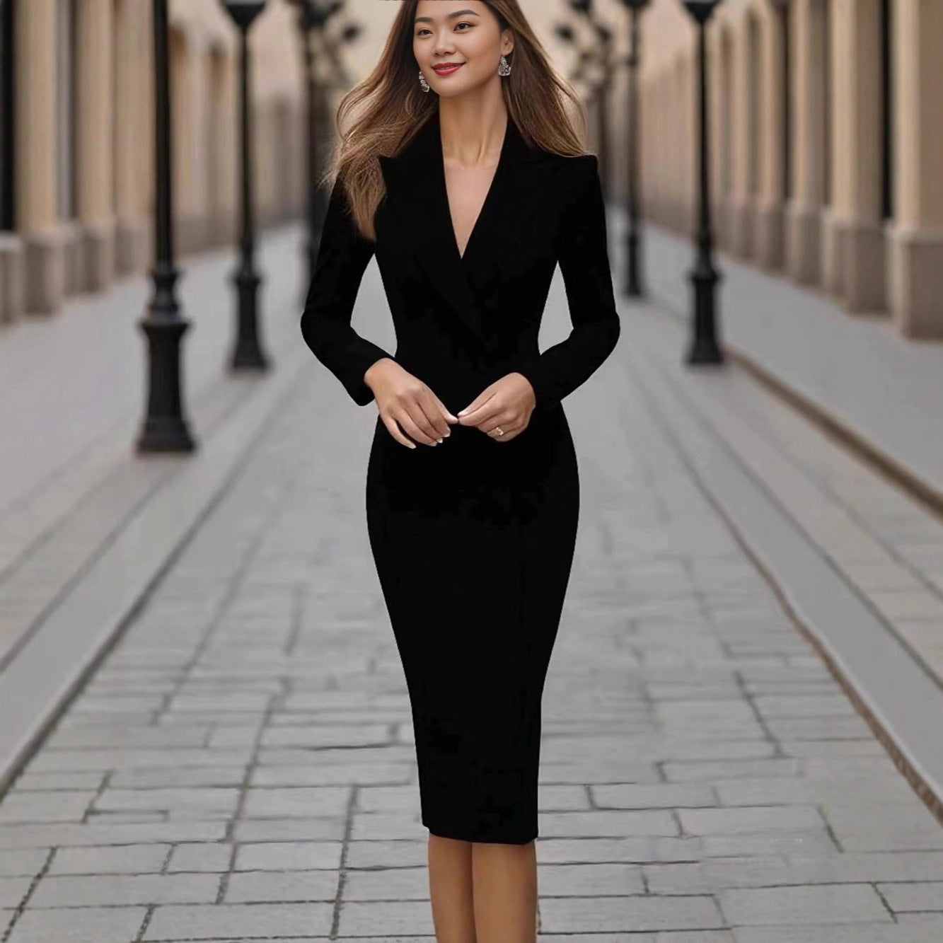 Robe veste habillée, style tailleur, chic et polyvalente