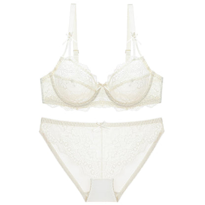 Sous-vêtements Ultra-mince maille respirant dentelle soutien-gorge grande poitrine petit Anti-affaissement Push Up