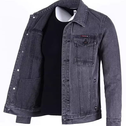 Veste en jeans à revers ample