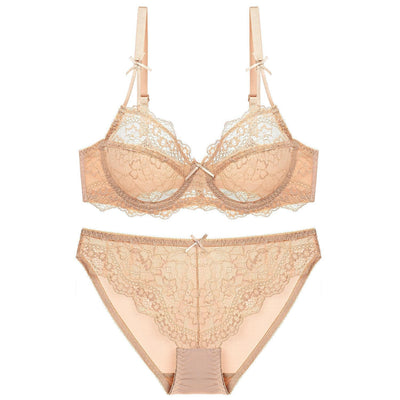Sous-vêtements Ultra-mince maille respirant dentelle soutien-gorge grande poitrine petit Anti-affaissement Push Up