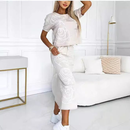 Ensemble deux pièces imprimé femme – Tendance automne