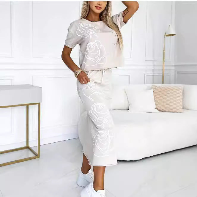 Ensemble deux pièces imprimé femme – Tendance automne