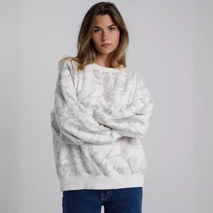 Sweat à capuche et ensemble camouflage imprimé feuille d'érable surdimensionné pour femme