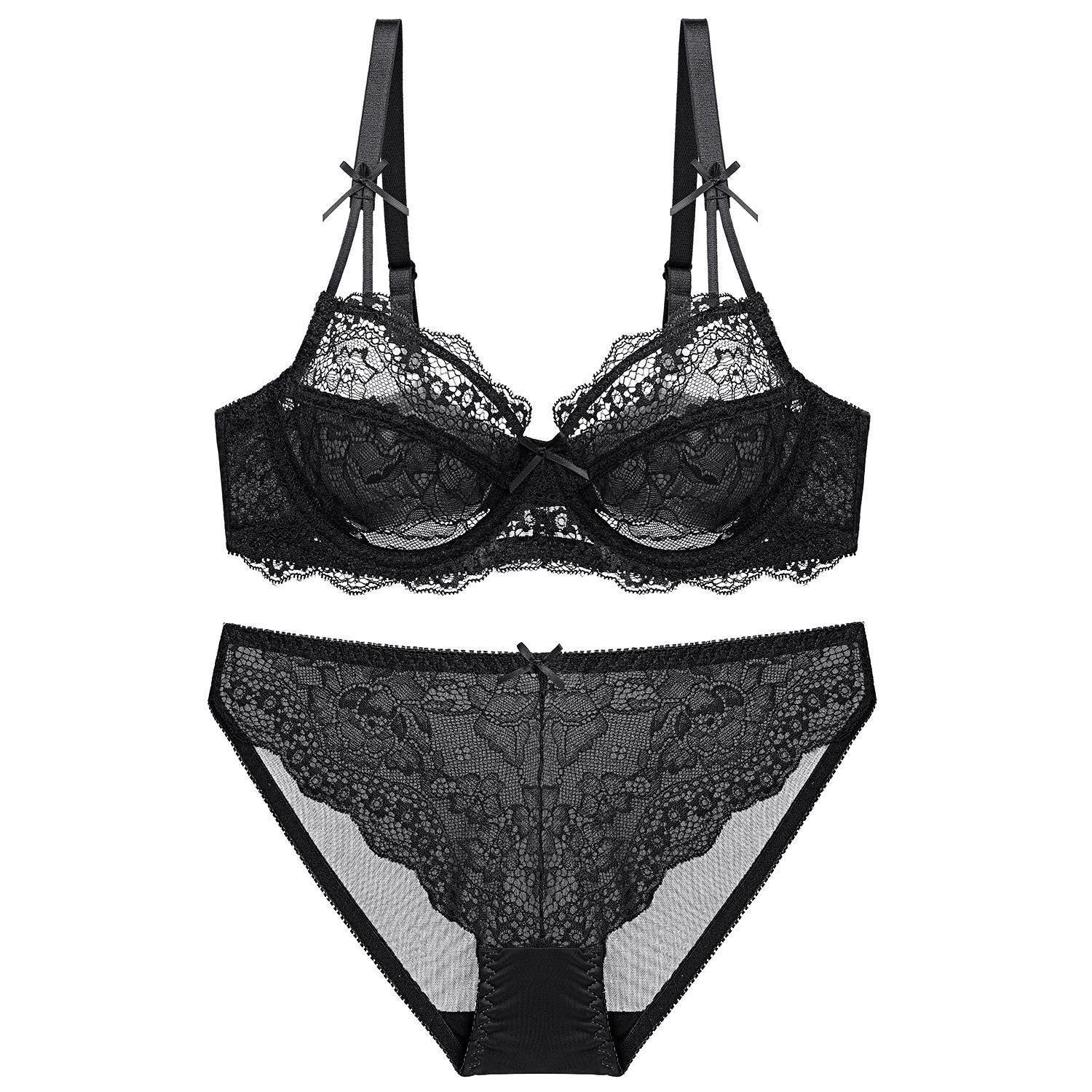 Sous-vêtements Ultra-mince maille respirant dentelle soutien-gorge grande poitrine petit Anti-affaissement Push Up