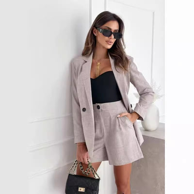 Ensemble Manteau & Short en Chanvre.