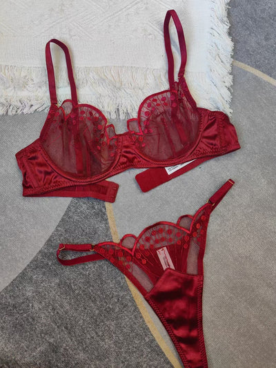 Soutien-gorge en dentelle ultra-fine, style sexy