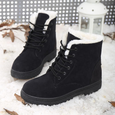 bottines en peluche chaudes pour femmes