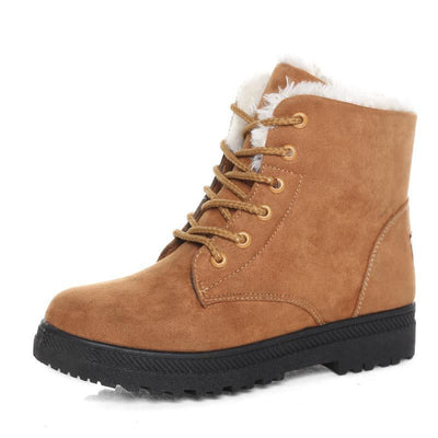 bottines en peluche chaudes pour femmes