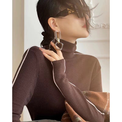 Pull Rembourré Femme Coupe slim