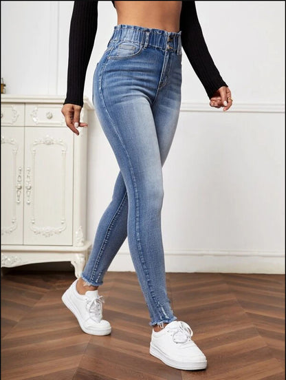 Jeans moulants à haute élasticité pour femmes, nouvelle mode