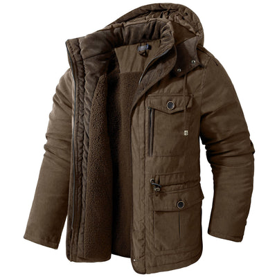 Veste en coton à capuche