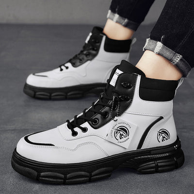 Bottes Martin montantes tendance décontractées de style britannique pour hommes