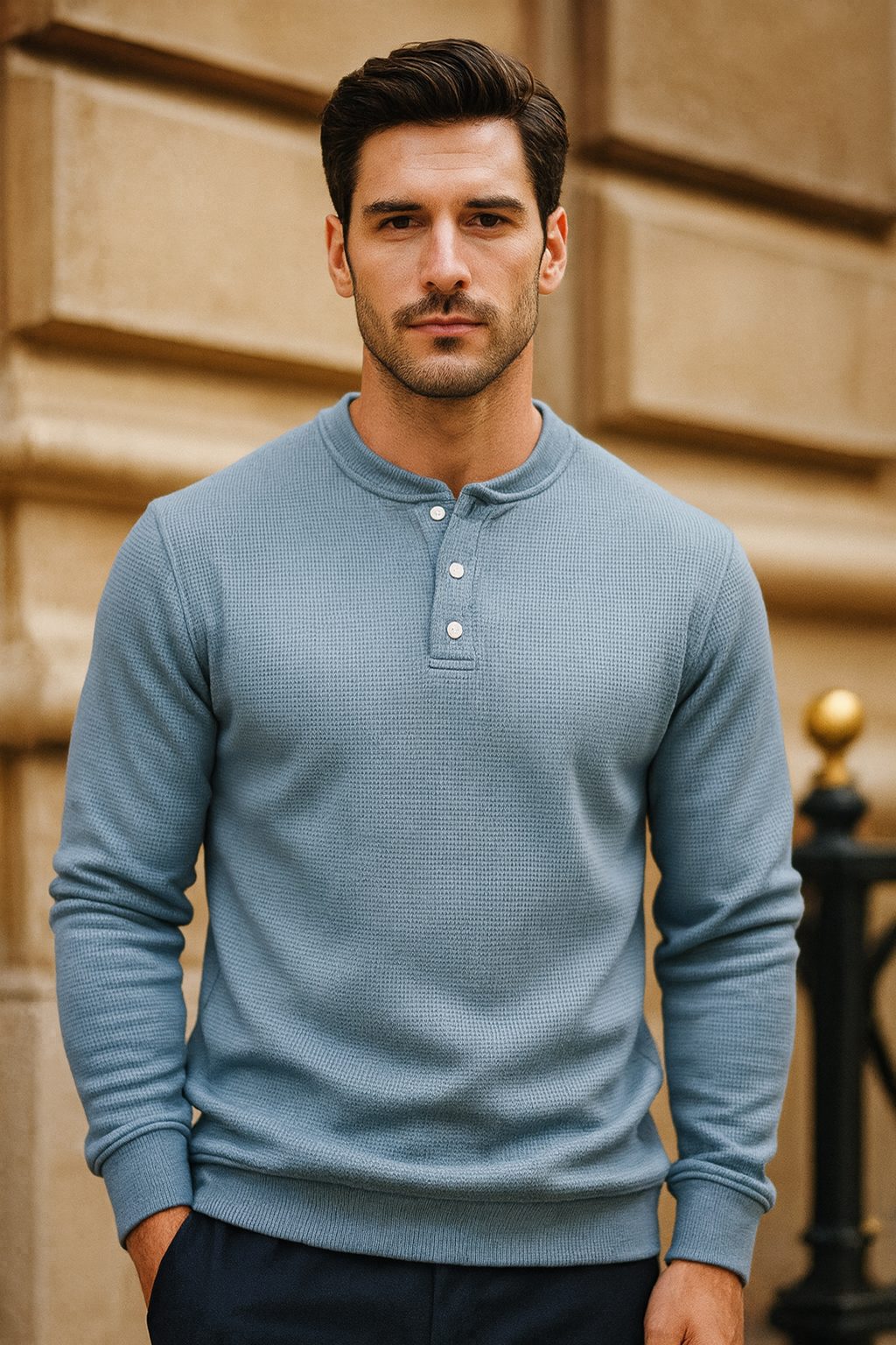 Sweat homme col rond, intérieur polaire ultra-confort