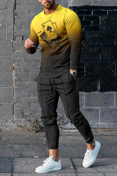 Costume de sport multicolore à manches longues
