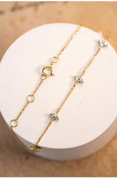 Bracelet en argent plaqué Or 18 carat